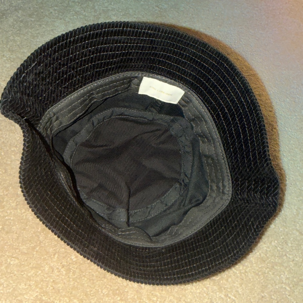 Aime Leon Dore Black Corduroy Bucket Hat with Gold Embroidery - Picture 2 of 2